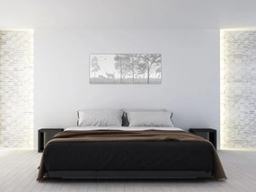 Kép - rét szarvasokkal (120x50 cm)