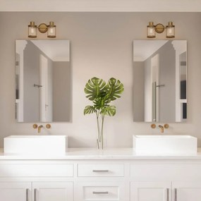 Quoizel Riggs QZ-RIGGS2-BATH-WS Fali lámpa 2x40W/E27 IP44