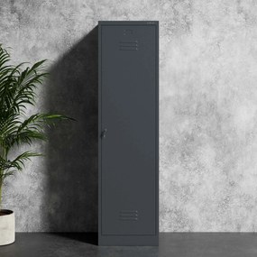 AGNES fém takarítószekrény, 500 x 1850 x 500 mm, antracit