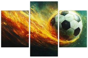 Kép - Focilabda repülés közben (90x60 cm)