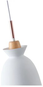 Csillár zsinóron 1xE27/15W/230V fehér átm. 19,5 cm