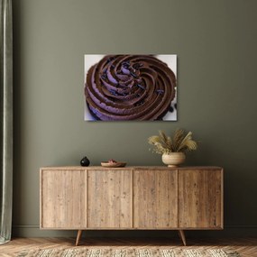 Kép - Csokoládé Cupcake (üvegen) (70x50 cm)