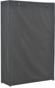 szürke szövet ruhásszekrény 110 x 40 x 170 cm
