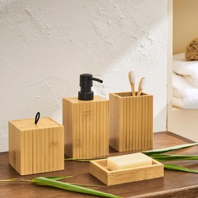 Natúr színű bambusz szappantartó Hanoi – douceur d'intérieur