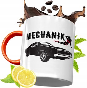 Narancssárga Bögre Szerelőnek Tökéletes Ajándék fényképes nyomtatással