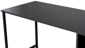 Íróasztal Twin Study Desk - Antracit, Fekete