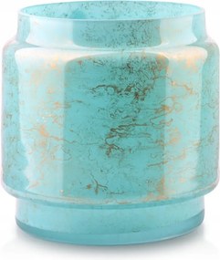 Cristie dekoratív üveg váza, türkizkék