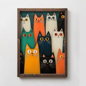 TUN020-L keretezett MDF falikép, 35 x 47 cm