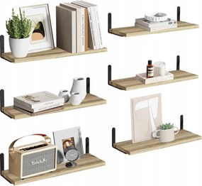 Loft Fa Polc Szett 40 x 15 cm 6db-os