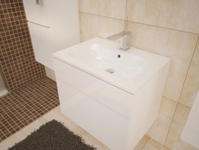 Fürdőszoba Pirton (fényes fehér). 610045