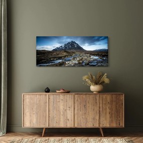 Hegy és a folyó képe (120x50 cm)
