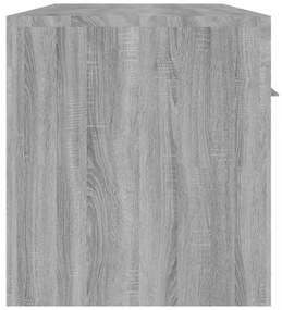 szürke sonoma színű TV-szekrény LED-világítással 140x36,5x40 cm