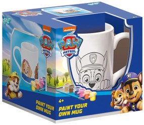 Mancs Őrjárat Team festhető porcelán bögre 235 ml Díszdobozban