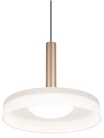 Fekete-fehér-aranyszínű LED dimmelhető függőlámpa üveg búrával ø 22 cm Celeste – Trio