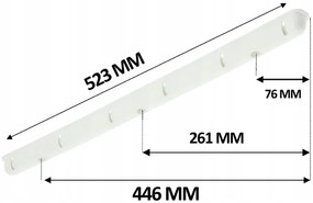 Erga Erga, mennyezeti akasztó ruhaszárításhoz 6x150 cm, fehér, ERG-SEP-10SUSSUF6PP15