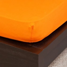 Narancs Jersey Gumis Lepedő 140-160x200 cm