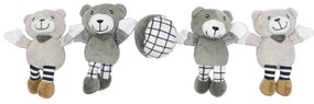Baby Mix Kis mackók gyerek körhinta kiságy fölé, szürke