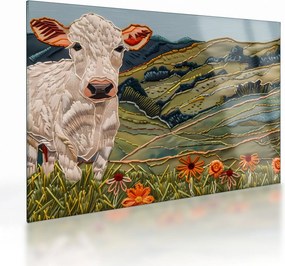 Üveg kép - Kötött motívum utánzata (70x50 cm)