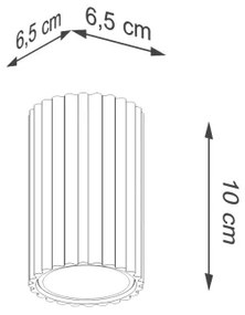 Brilagi - Spotlámpa CRESTO 1xGU10/10W/230V 10 cm krémes