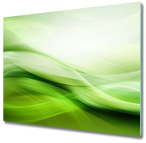 Üveg vágódeszka Zöld hullámok háttér 60x52 cm