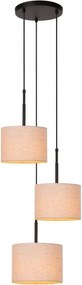 Lucide MAYA 45409/13/38 Függőlámpa 3x40w/e27 ip20