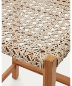 Natúr színű tömörfa kerti bárszék Giverola – Kave Home