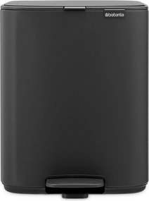 Sötétszürke acél pedálos szemetes 12 l Bo – Brabantia