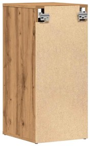 2 db kézműves tölgy színű szerelt fa cipőszekrény 32x35x70 cm