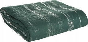Dekoratív ágytakaró BLINK1 200x220 c.zöld steppelt ezüst csiszolt mintás