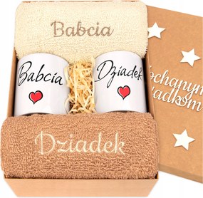 Nagymama és nagypapa napja Karácsonyi ajándék nagyszülőknek Törölközők Bögrék db