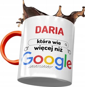 Narancssárga bögre Daria Barátnő Feleség Nyomtatott Fotóval