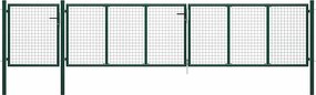 vidaXL zöld acél kerti kapu 500 x 100 cm