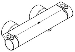 GROHE 34169001 - GROHTHERM 2000 DN 15 termosztátos zuhanycsaptelep, króm