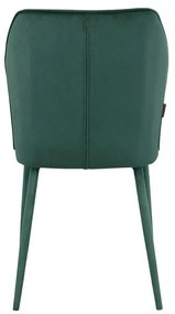 Zöld bársony étkezőszék szett 2 db-os Wilma – Støraa