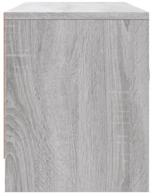 szürke sonoma színű szerelt fa TV-szekrény 102x30x37,5 cm