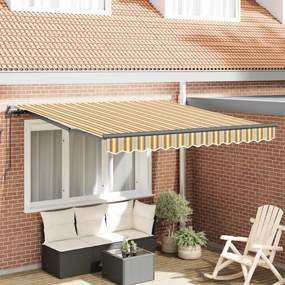 Behúzható napellenző Sokszínű 350 x 250 cm Poliészter és acél