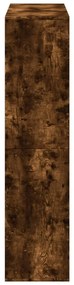 füstös tölgy színű szerelt fa könyvespolc 100 x 33 x 135 cm