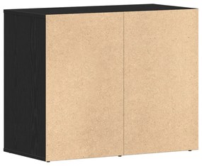 Fekete Tömörfa Kozmetikai Szekrény - 80x40x65 cm