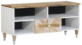tömör mangófa TV-szekrény100x33,5x46 cm