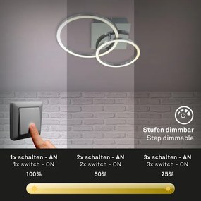 Briloner 3110-018 - LED Dimmelhető mennyezeti lámpa FRAMES LED/16W/230V