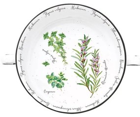 Porcelán tál füllel - 12cm - Herbarium