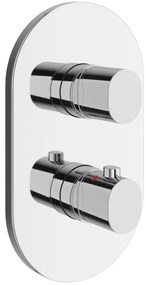 Ravak X070455 - Termosztátos zuhanycsaptelep rejtett beépítéshez CHROME fényes króm