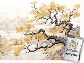 Fotótapéta Flizelina Grafika Ázsia Japán Tájkép Fák Ősz 100x75 ragasztó
