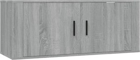 vidaXL szürke sonoma színű fali TV-szekrény 100x34,5x40 cm