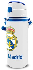 Real Madrid Emblem alumínium szívószálas kulacs akasztóval 600 ml
