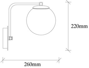 Aranyszínű fali lámpa ø 15 cm Daisy – Opviq lights