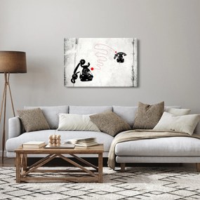 Kép - Telefon rajza Banksy stílusában (90x60 cm)