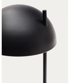 Fekete-natúr színű asztali lámpa fém búrával (magasság 48,5 cm) Catlar – Kave Home