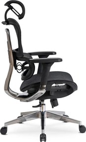 Forgószék ergonomikus kialakítással, fekete színben. NINO