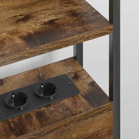 Fejtámla LED -es lámpákkal Füstölt tölgy 180 cm Faanyag